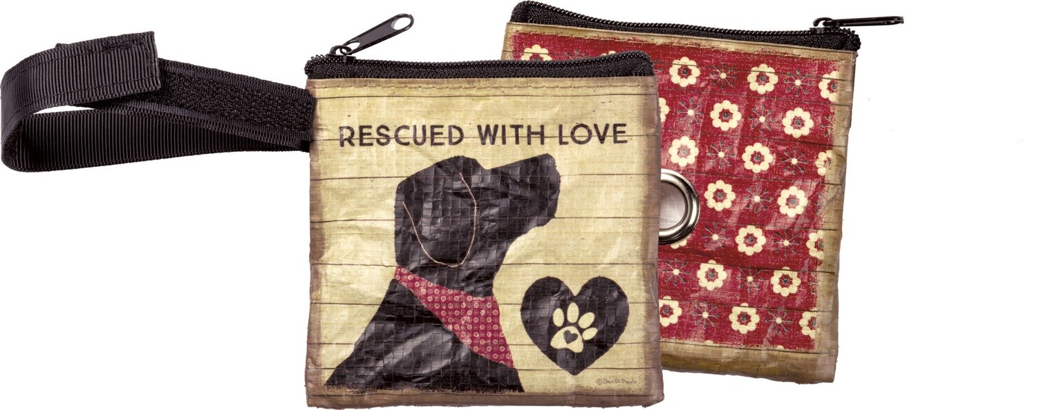 DOG WASTE BAG POUCH RESCUED