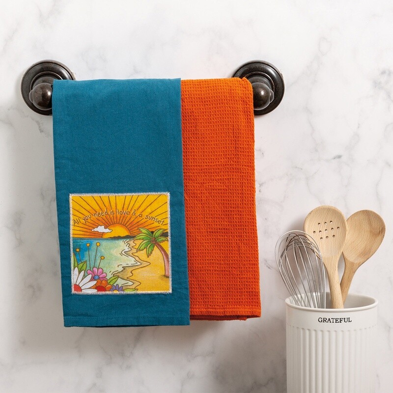 DISH TOWEL SET SUNSET