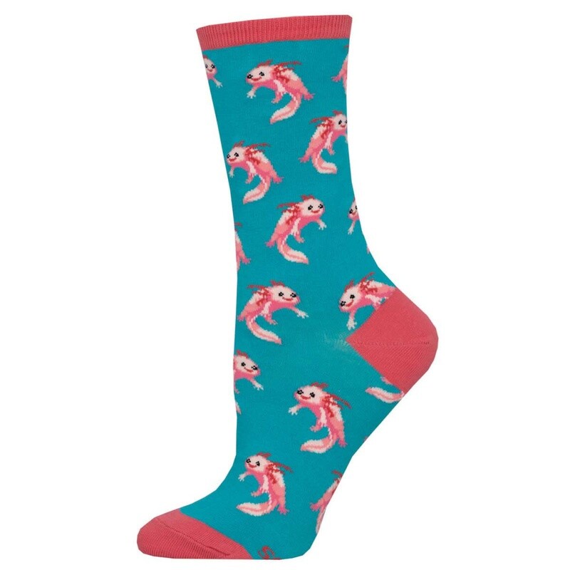 AXOLOTL WOMENS SOCK TEAL