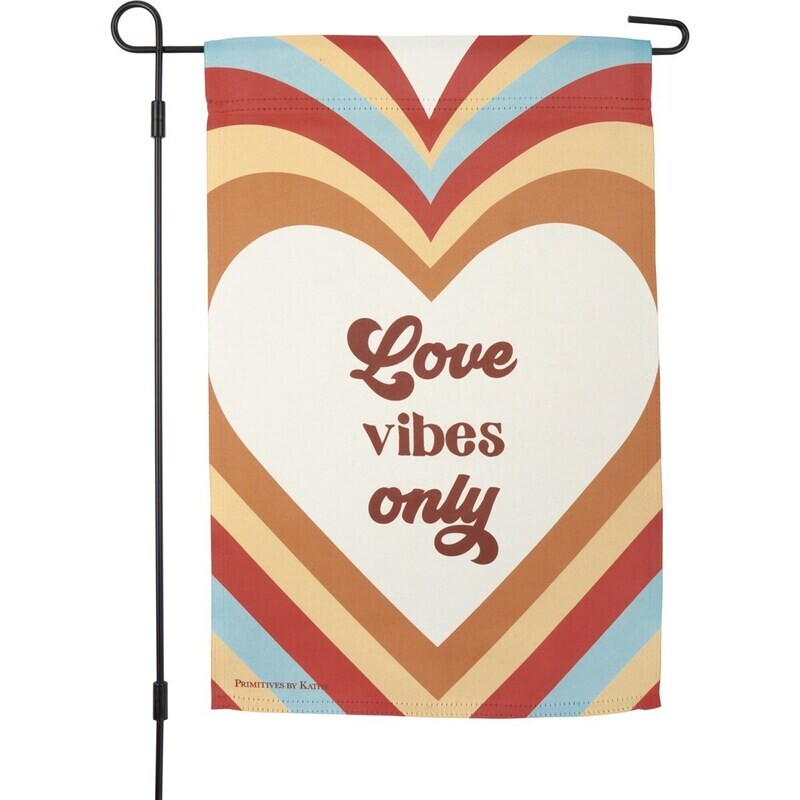GARDEN FLAG LOVE VIBES ONLY