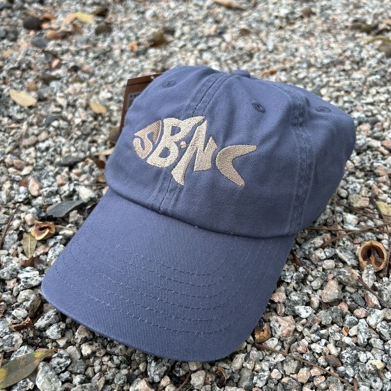 SBNC FISH CHINO CAP W/VELCRO WEATHERED BLUE CAP