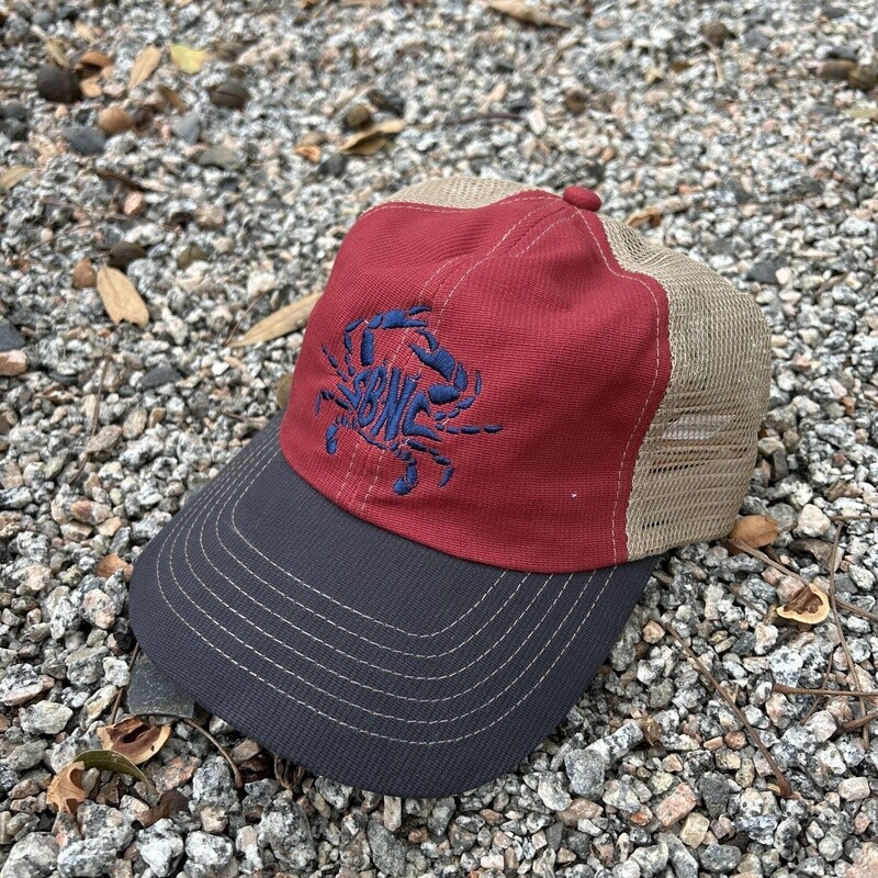 SBNC CRAB TWO-TONED TRUCKER W/NAVY CRAB CAP