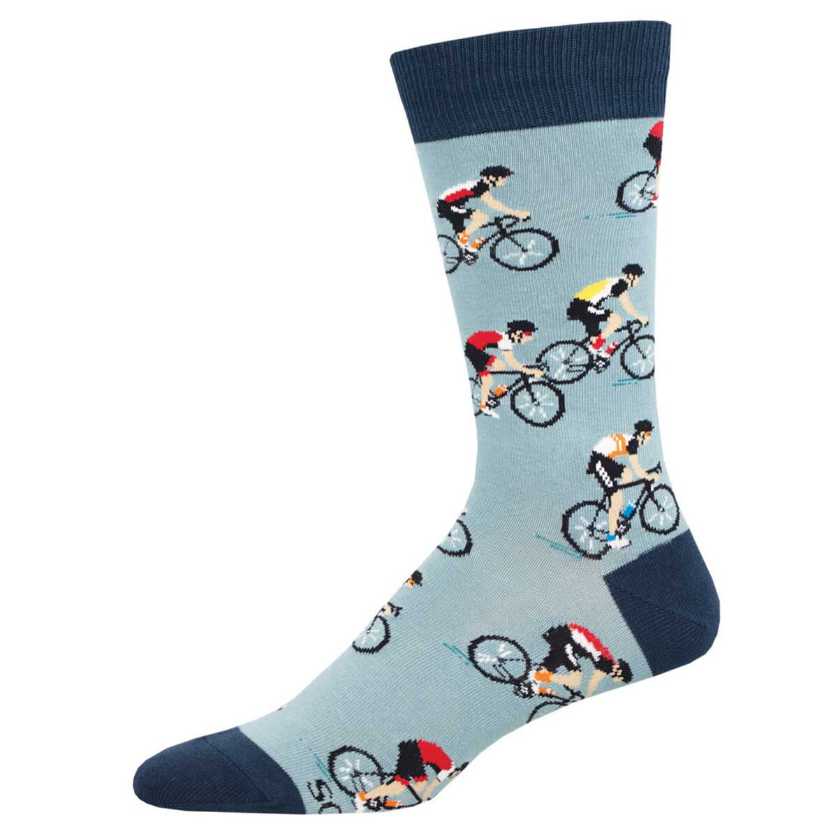 CYCLING CREW MENS SOCK BLUE