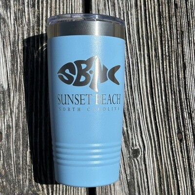 SBNC FISH CLASSIC 20oz TUMBLER LT BLUE
