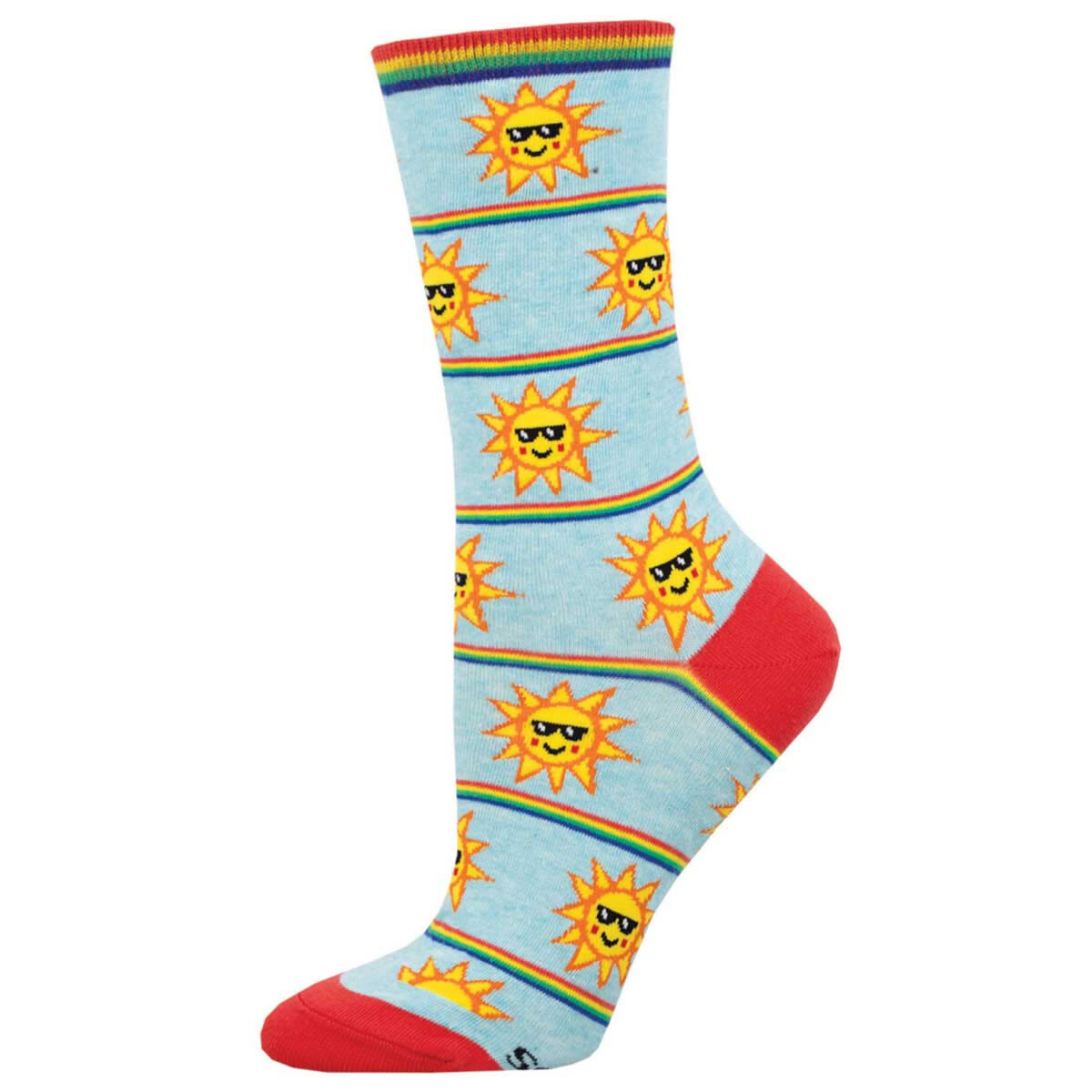 RAINBOW SUNNIES WOMENS SOCK BLUE HTH
