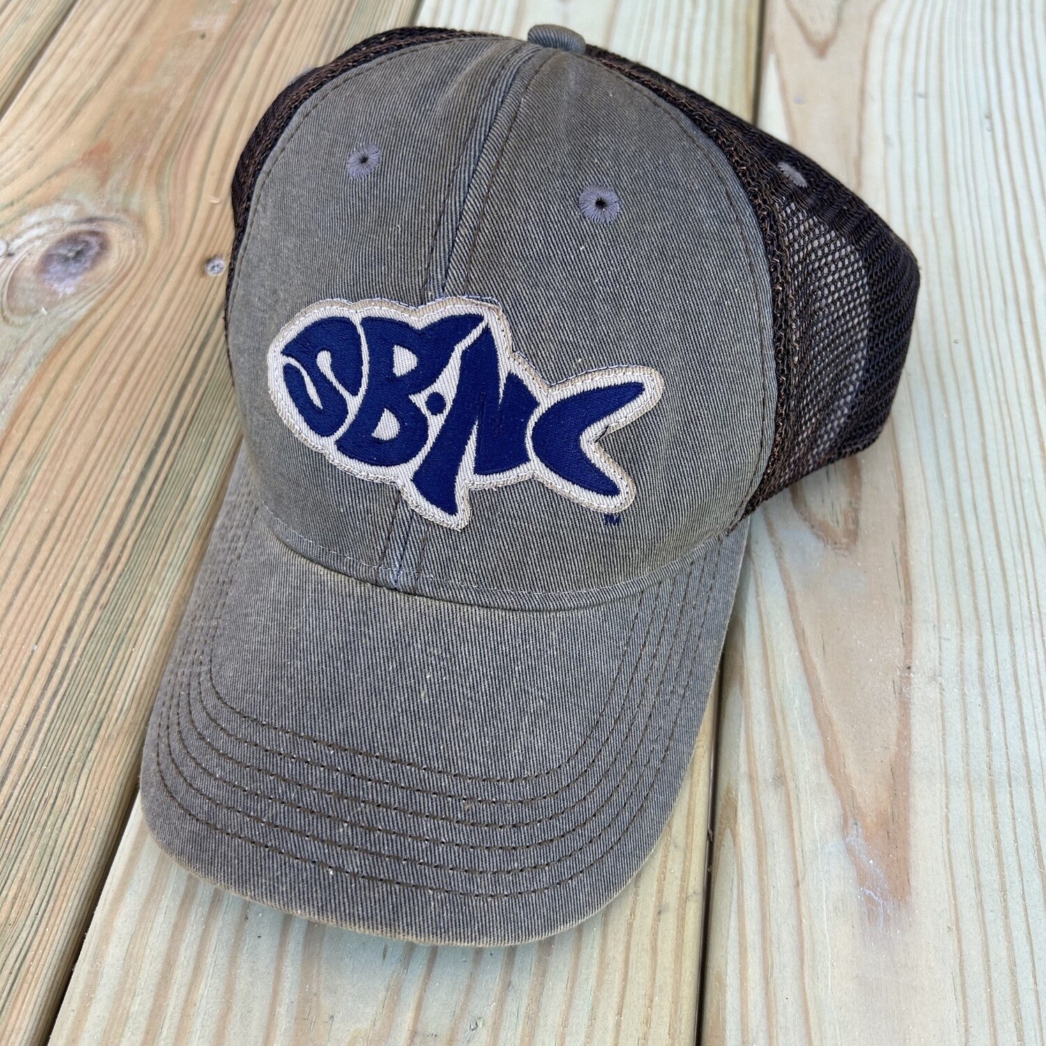 SBNC FISH OFA TRUCKER CAP (GREASER GRAY)