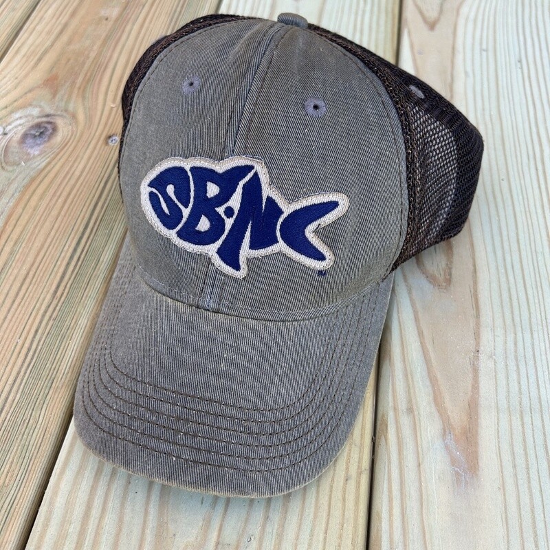 SBNC FISH OFA TRUCKER CAP GREASER GRAY