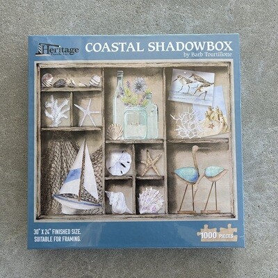 COASTAL SHADOW BOX PUZZLE 1,000PCS
