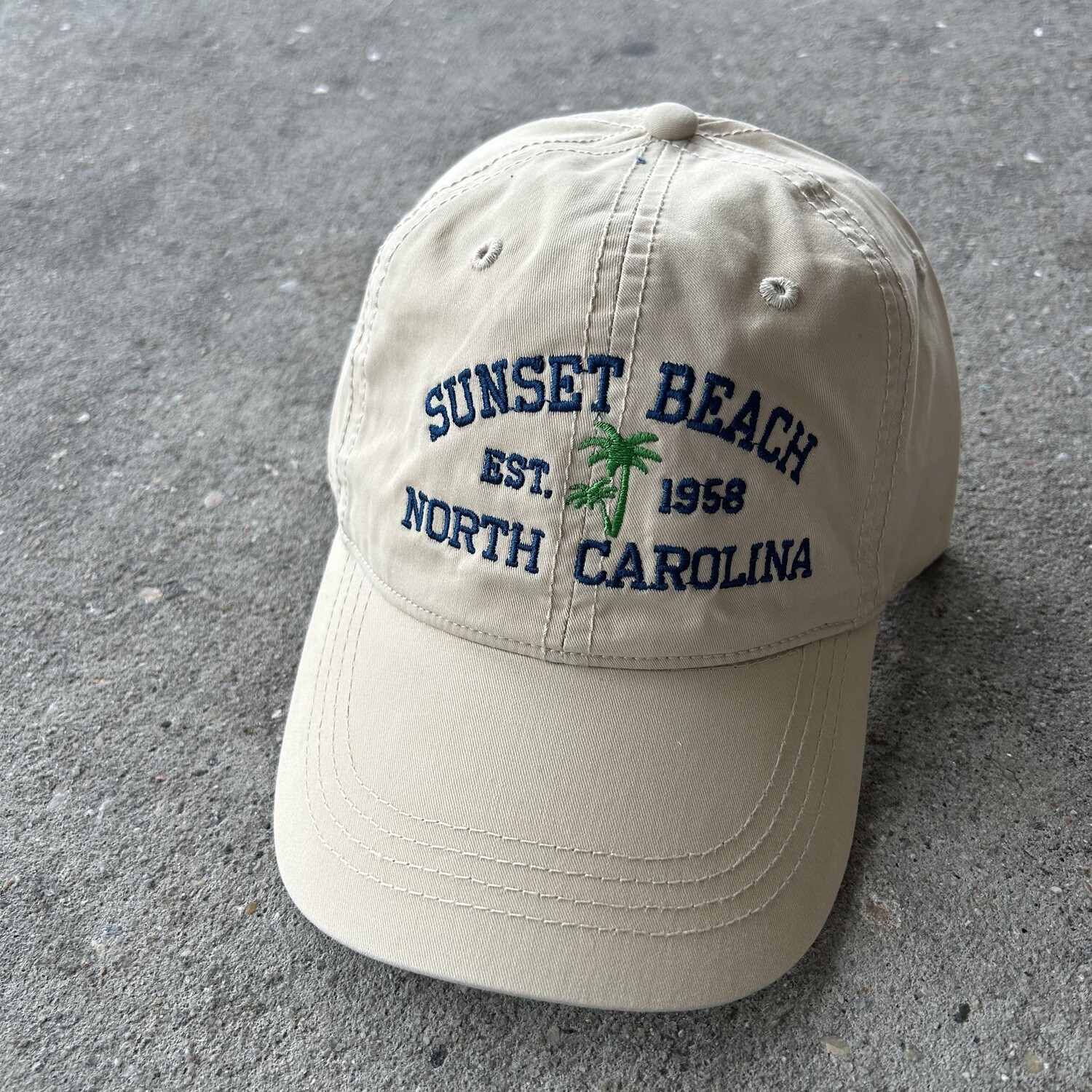 SUNSET PALMS SILK CAP KHAKI