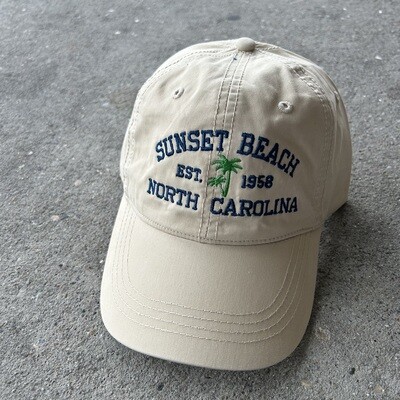 SUNSET PALMS SILK CAP KHAKI