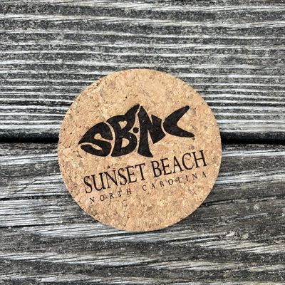 SBNC FISH CLASSIC ROUND CORK COASTER