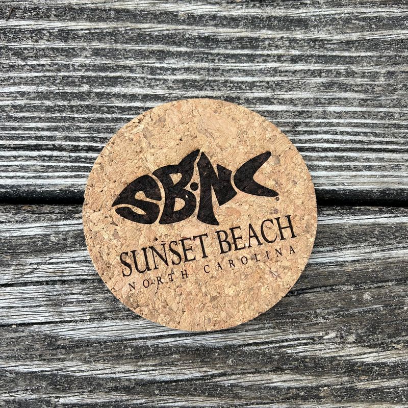 SBNC FISH CLASSIC ROUND CORK COASTER
