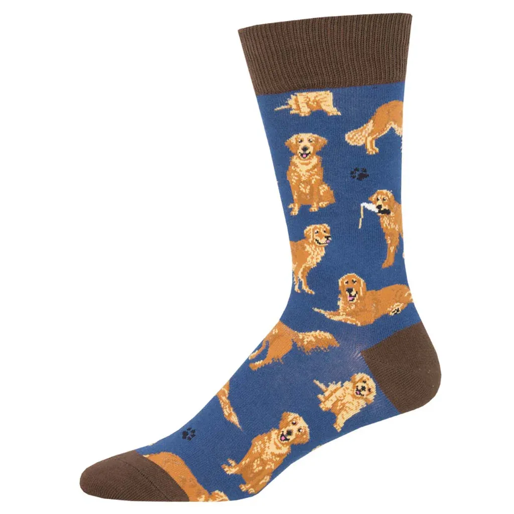 GOLDEN RETRIEVERS MENS SOCK