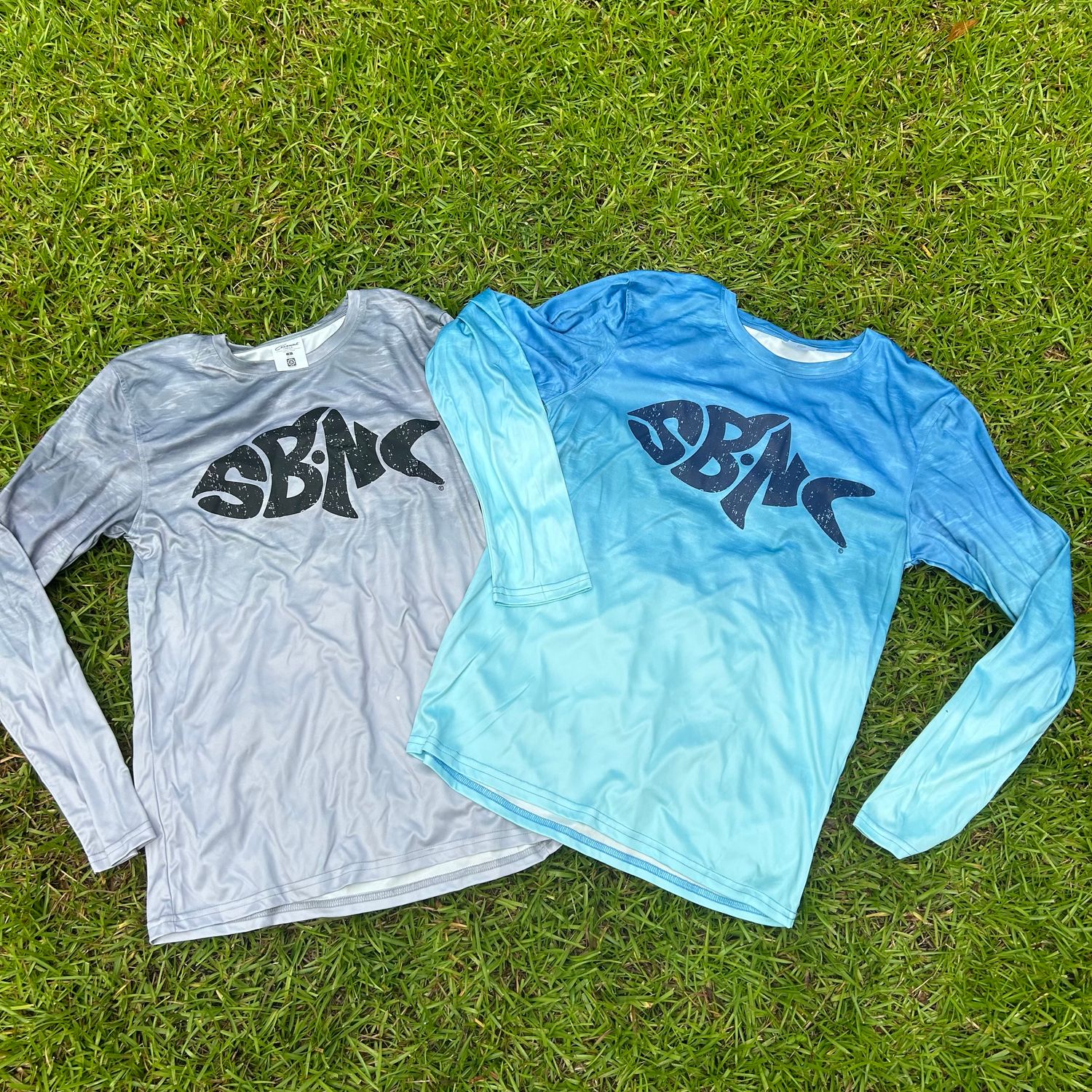 SBNC FISH FRONT PRINT CREW UPF