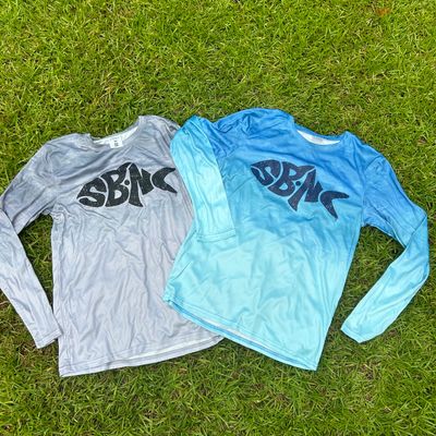 SBNC FISH FRONT PRINT CREW UPF