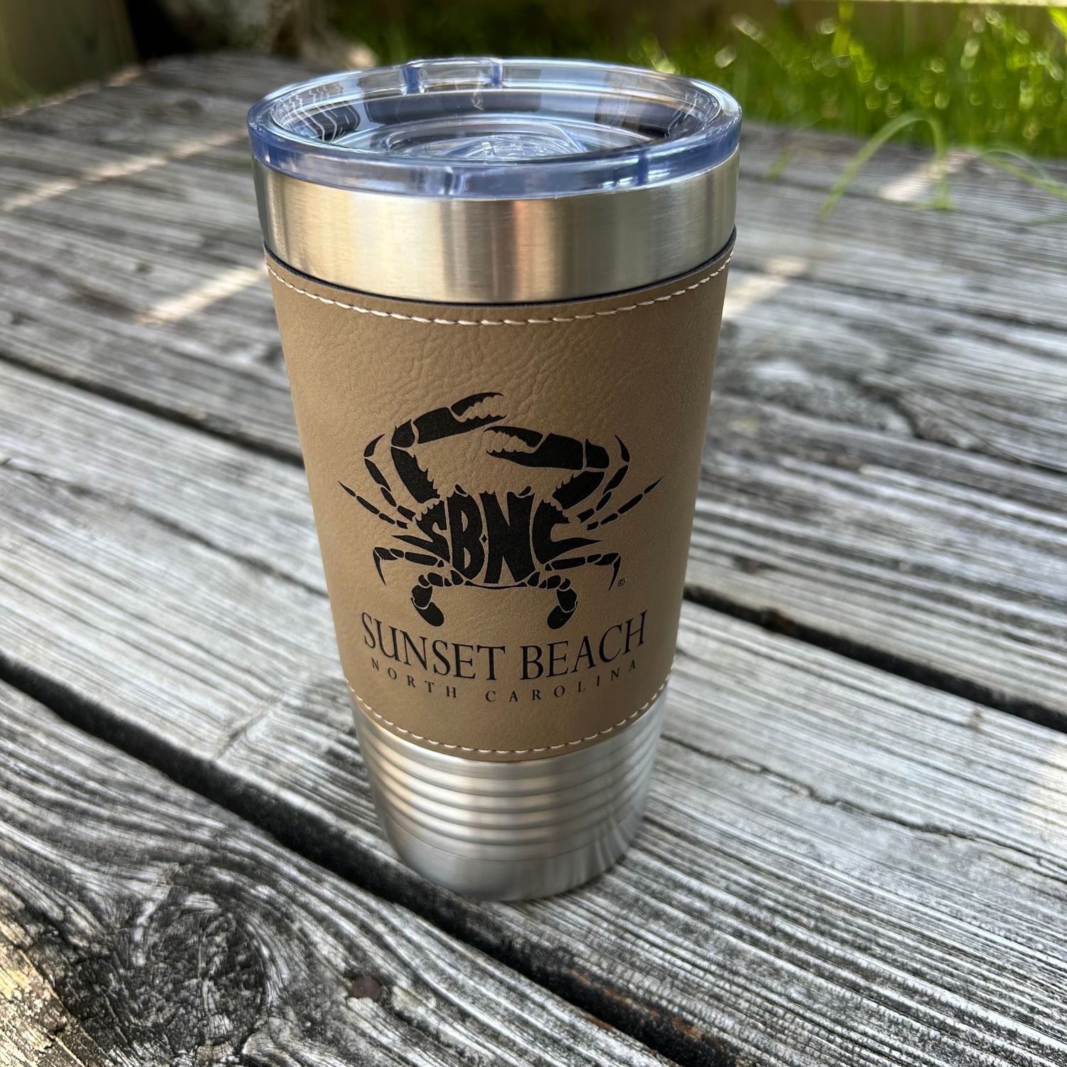 SBNC CRAB CLASSIC 20oz TUMBLER PLEATHER LT BROWN