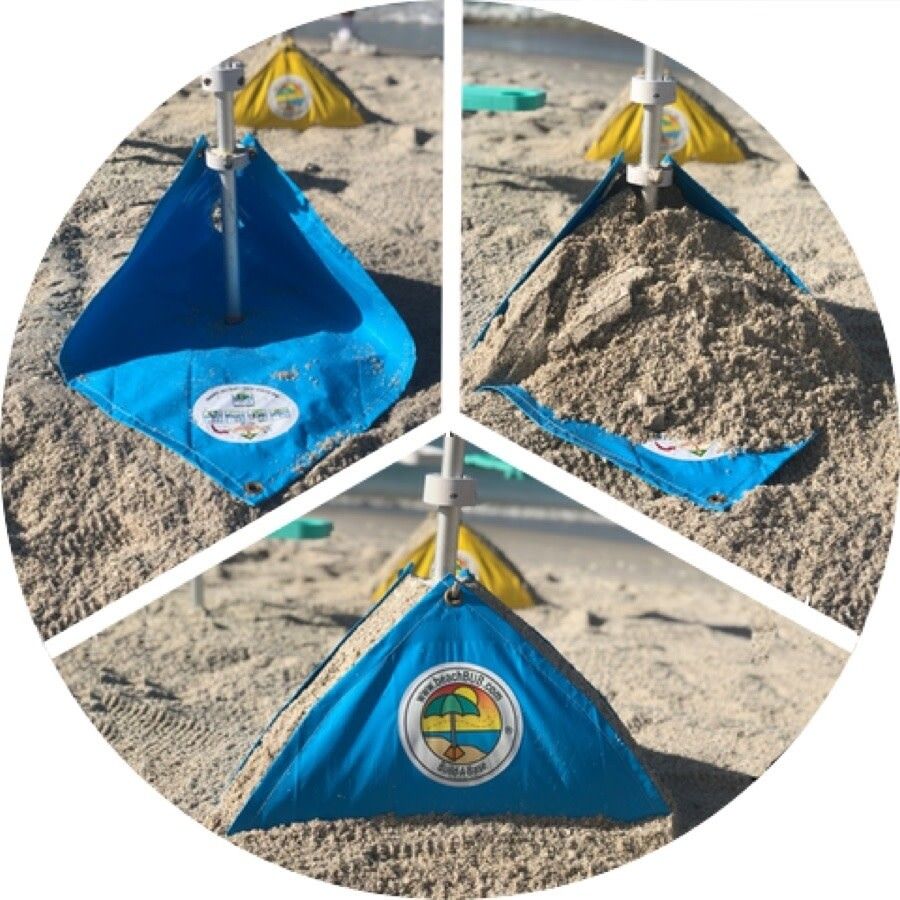 BEACH BUB ULTRA BEACH UMBRELLA BASE (YELLOW)