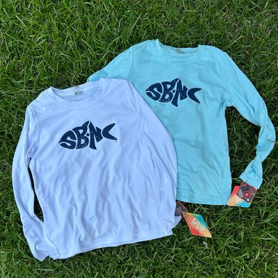 SBNC FISH FRONT PRINT YOUTH CREW UPF