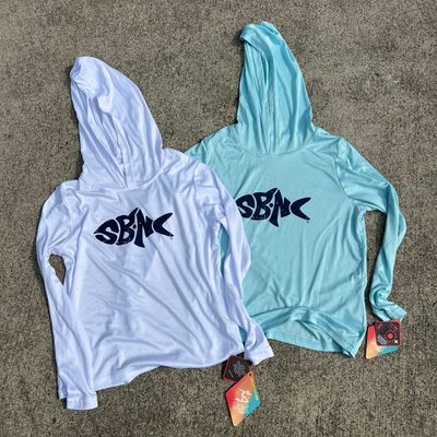 SBNC FISH FRONT PRINT YOUTH HOODIE UPF