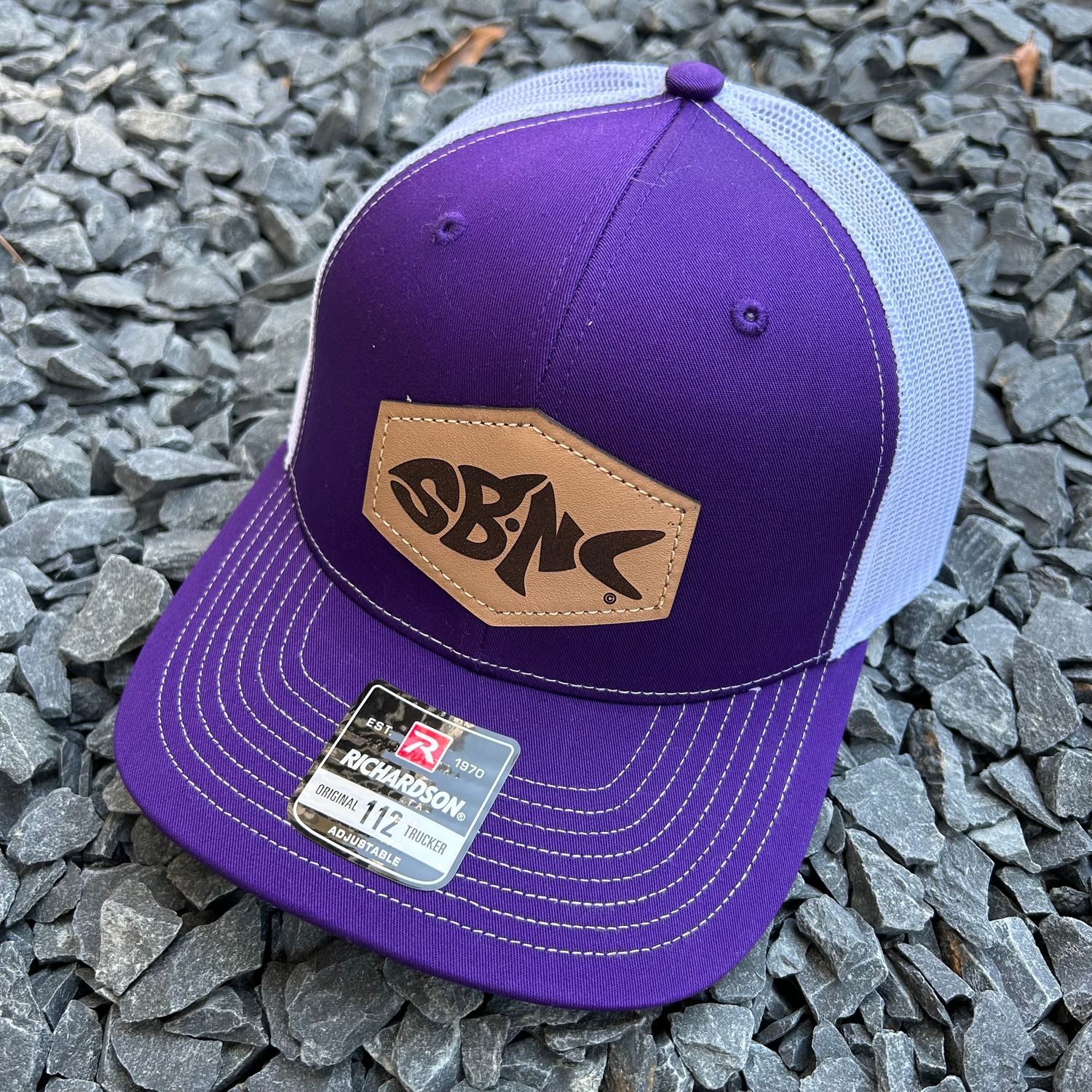 SBNC FISH HEX PATCH CAP PURPLE/WHITE 112