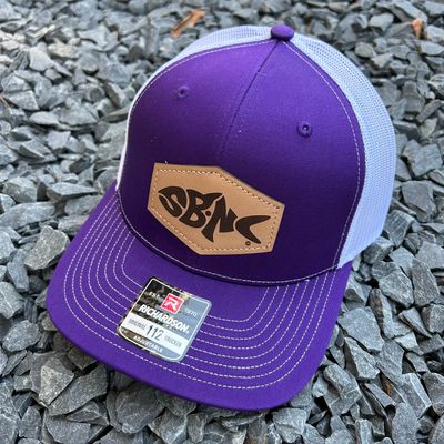 SBNC FISH HEX PATCH CAP PURPLE/WHITE 112