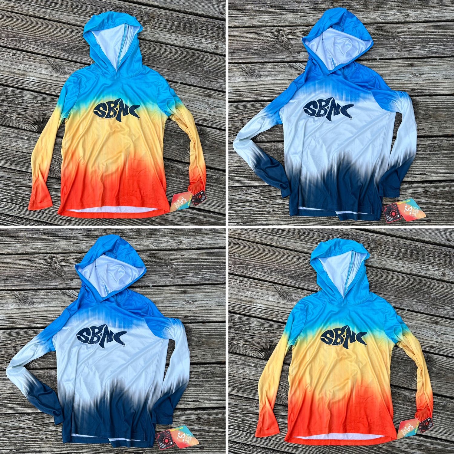 SBNC FISH FRONT PRINT YOUTH HOODIE UPF