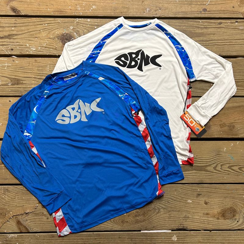 SBNC FISH FRONT PRINT PATRIOT CREW UPF
