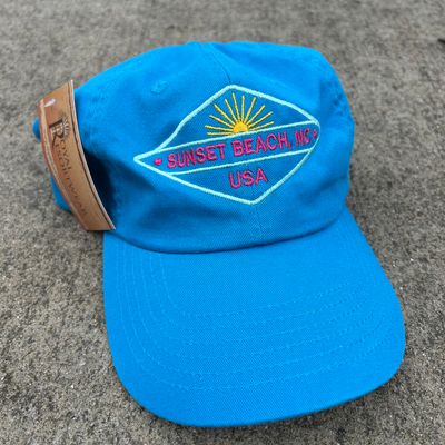 SUNRISE DIAMOND VELCRO CAP (PACIFICA BLUE)