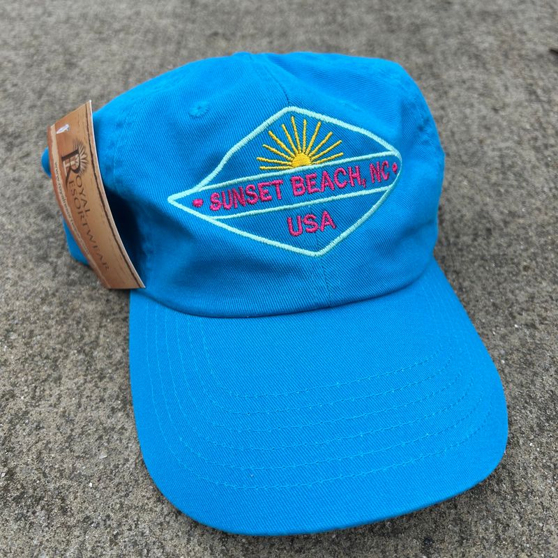 SUNRISE DIAMOND VELCRO CAP (PACIFICA BLUE)