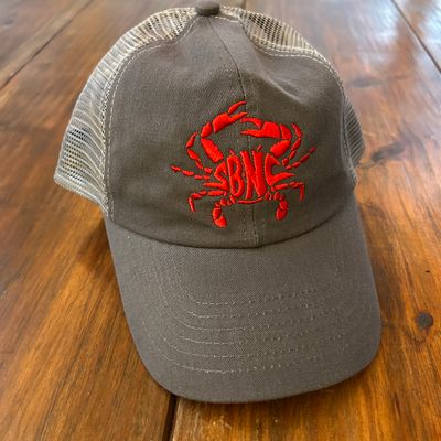 SBNC CRAB YOUTH TRUCKER VELCRO CLOSURE (CHARCOAL)