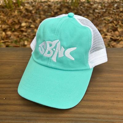 SBNC FISH YOUTH MESH TRUCKER CAP (SEAFOAM)