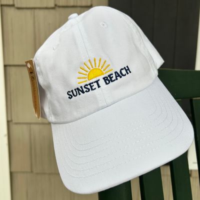 SIMPLE SUNRISE VELCRO CLOSURE CAP (WHITE)