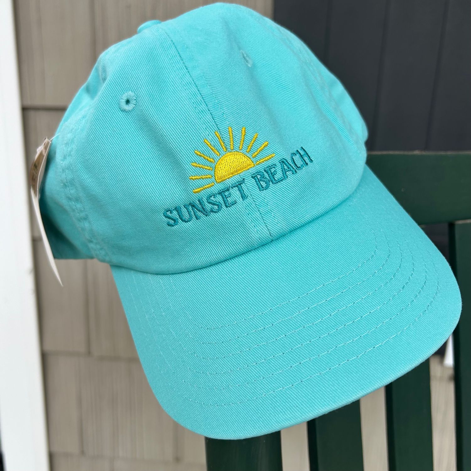 SIMPLE SUNRISE VELCRO CLOSURE CAP (SEAFOAM)