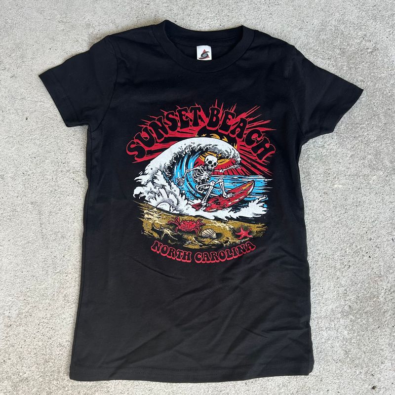 BREAKING BAD SURF SKELETON KIDS TEE