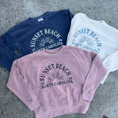 SUNBURST BOXY CROP-TOP CREW