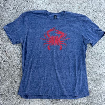 SBNC CRAB FRONT PRINT RED INK SS TEE