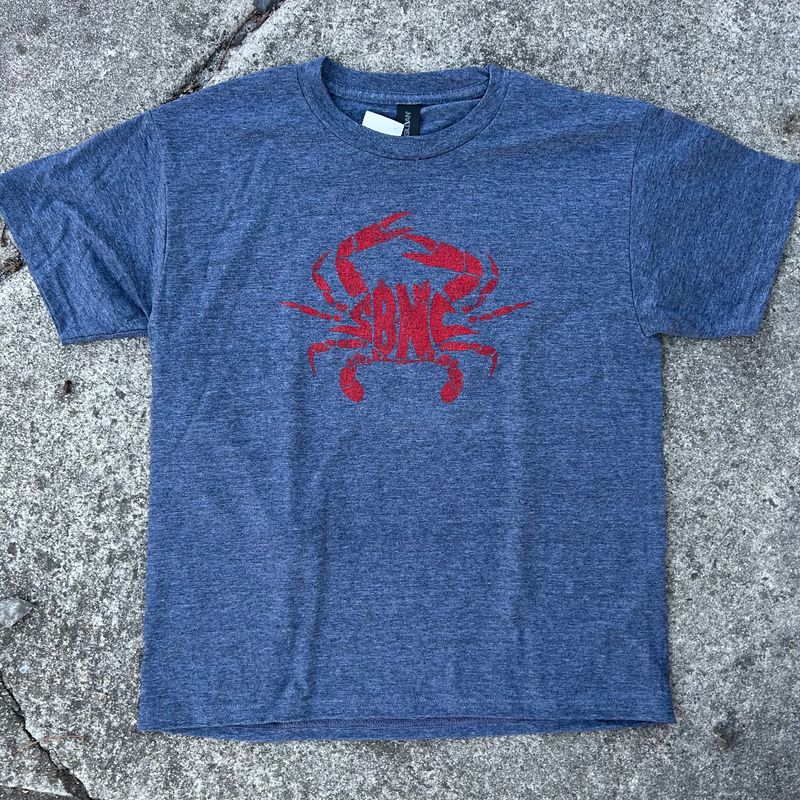 SBNC CRAB FRONT PRINT RED INK KIDS TEE