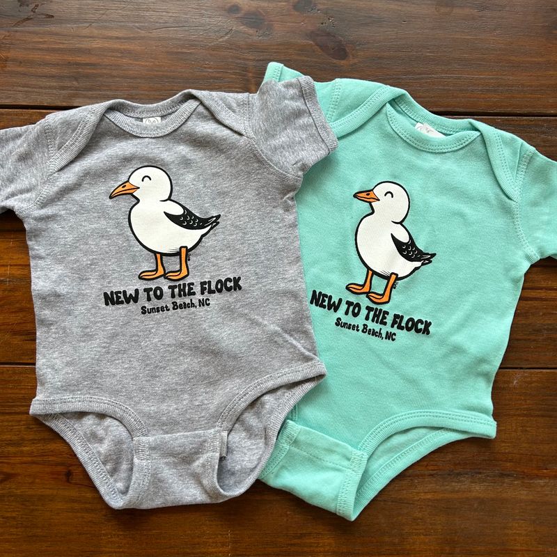 NEW FLOCK SEAGULL ONESIE
