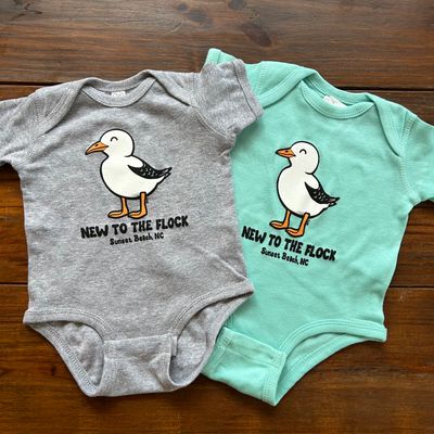 NEW FLOCK SEAGULL ONESIE