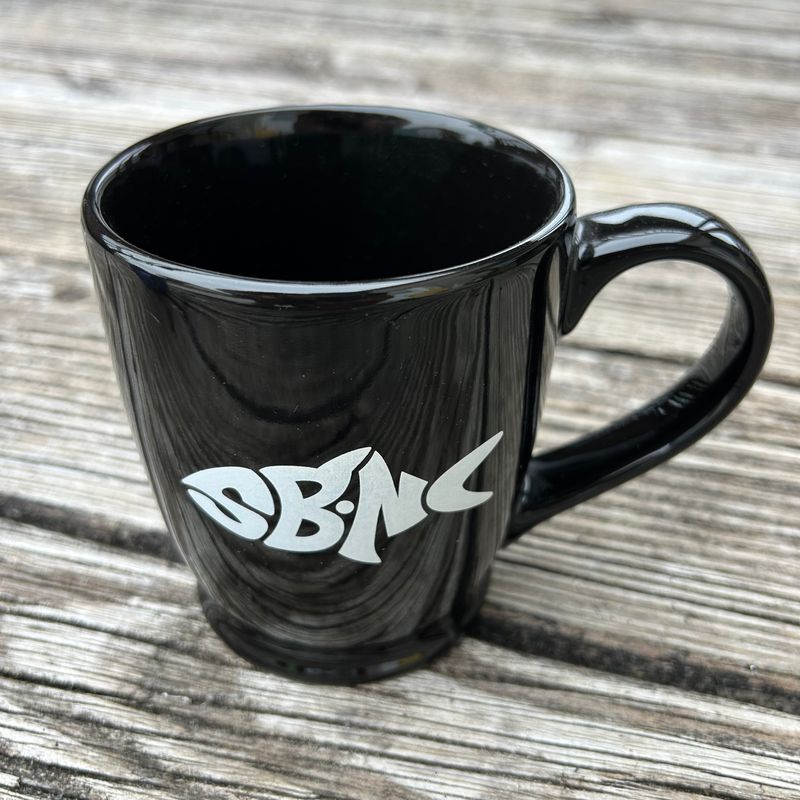 SBNC FISH BLACK KONA MUG