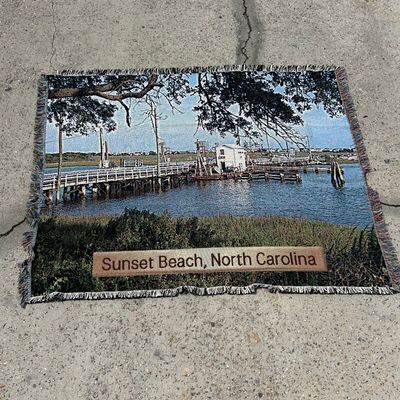 OLD BRIDGE TAPESTRY AFGHAN