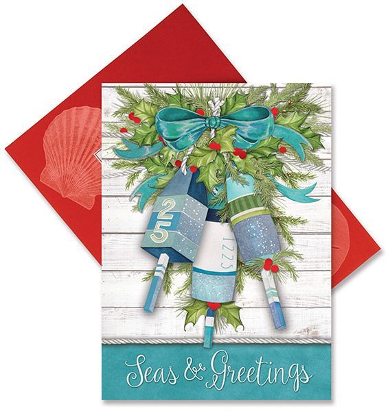 NOTECARD CHRISTMAS BUOYS