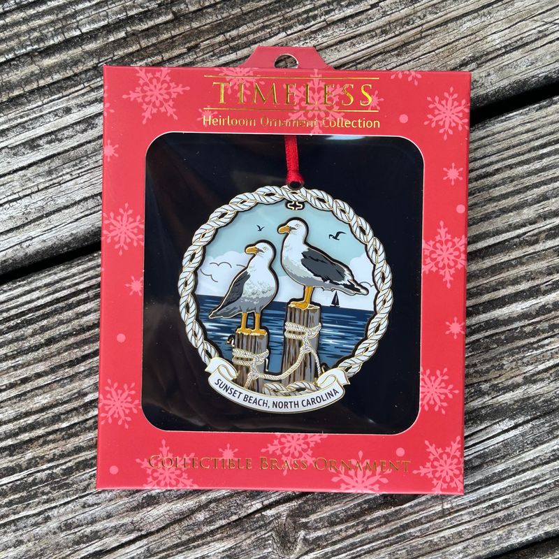 SEAGULL METAL LAYERS ORNAMENT