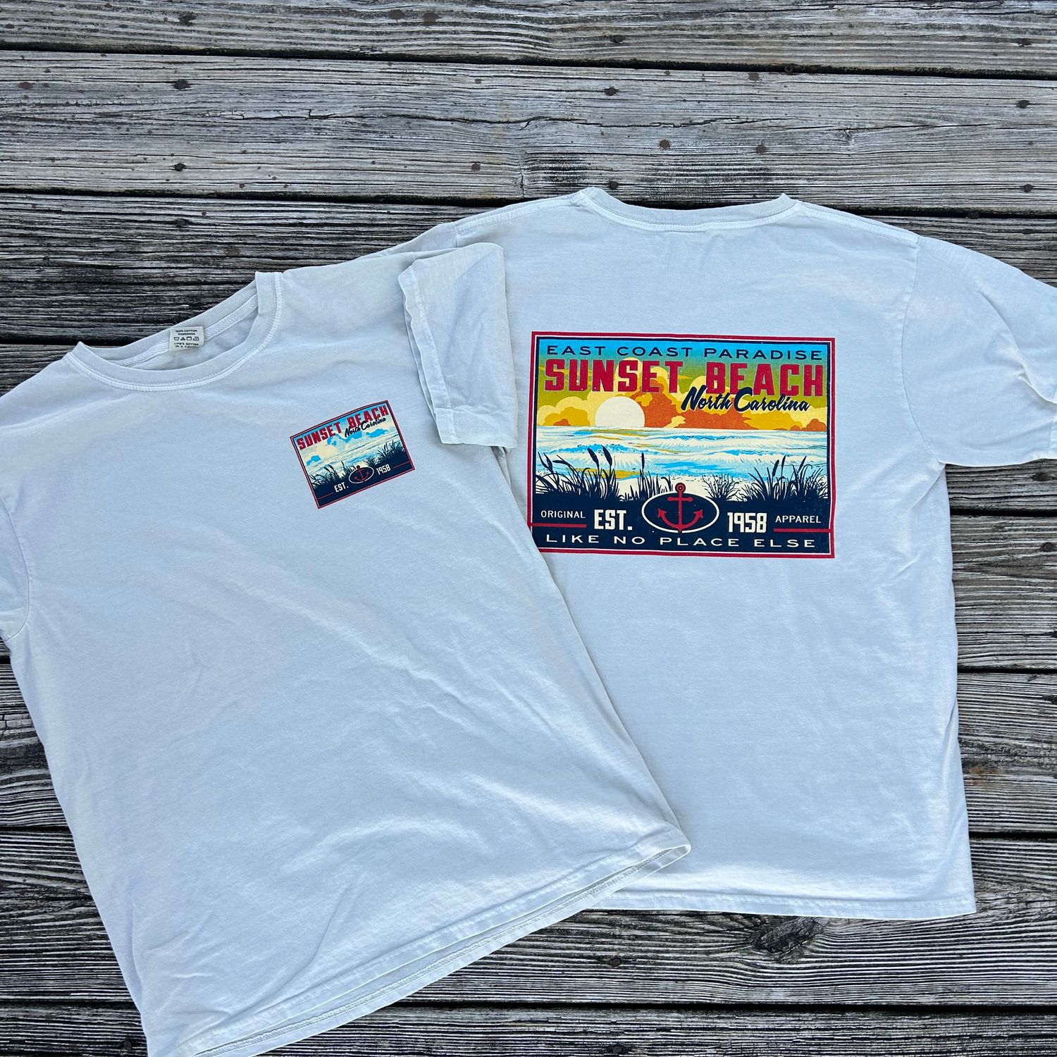 COLORFUL STANDTALL BEACH ANCHOR TEE