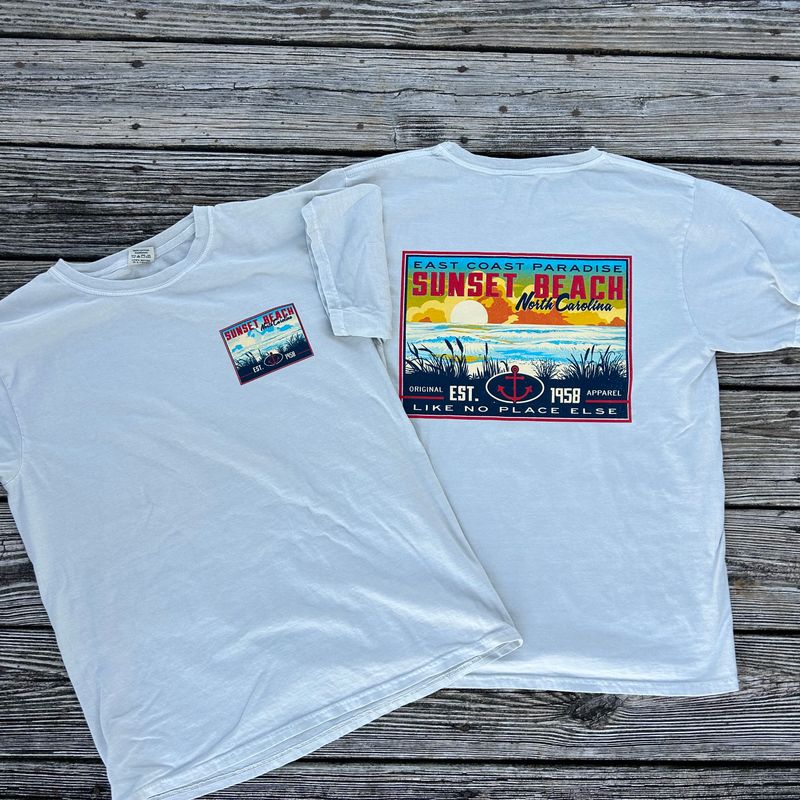 COLORFUL STANDTALL BEACH ANCHOR TEE