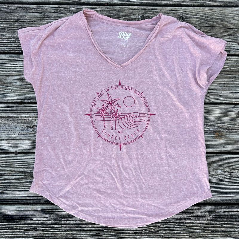 RIGHTWAY COMPASS LADIES VNECK TEE