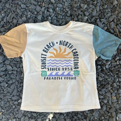 OHANA SUN WAVE COLOR BLOCK TEE