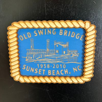 OLD SWING BRIDGE MAGNET (BLUE)