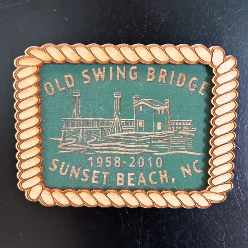 OLD SWING BRIDGE MAGNET (GREEN)