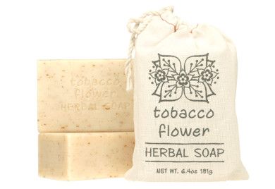 CLOTH SACK TOBACCO FLOWER SOAP